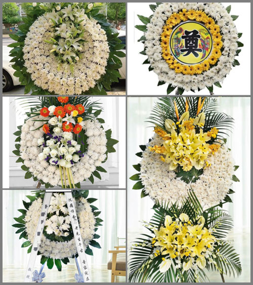 河北石家庄灵寿县灵寿镇花圈速递