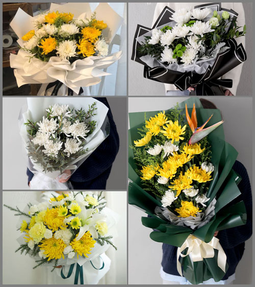 河北石家庄灵寿县灵寿镇白事花束代送